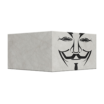 Carteira de Papel Tyvek Anonymous