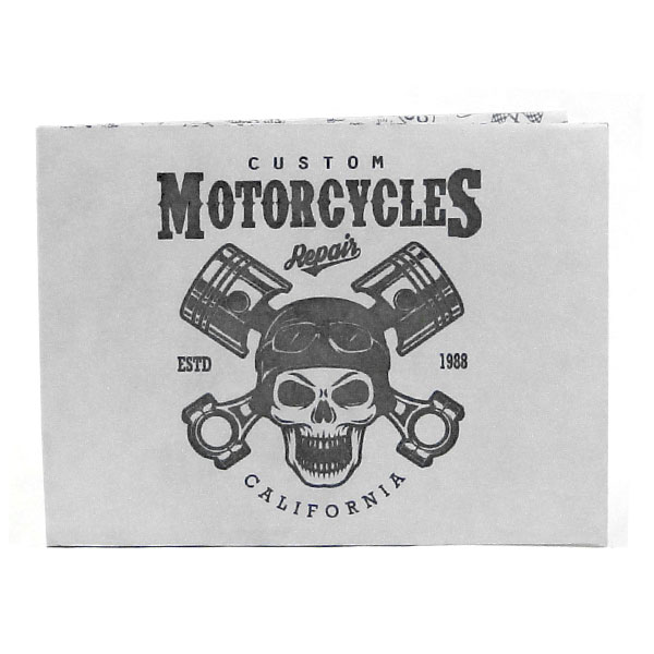 Carteira de Papel Tyvek Custom Motorcycles